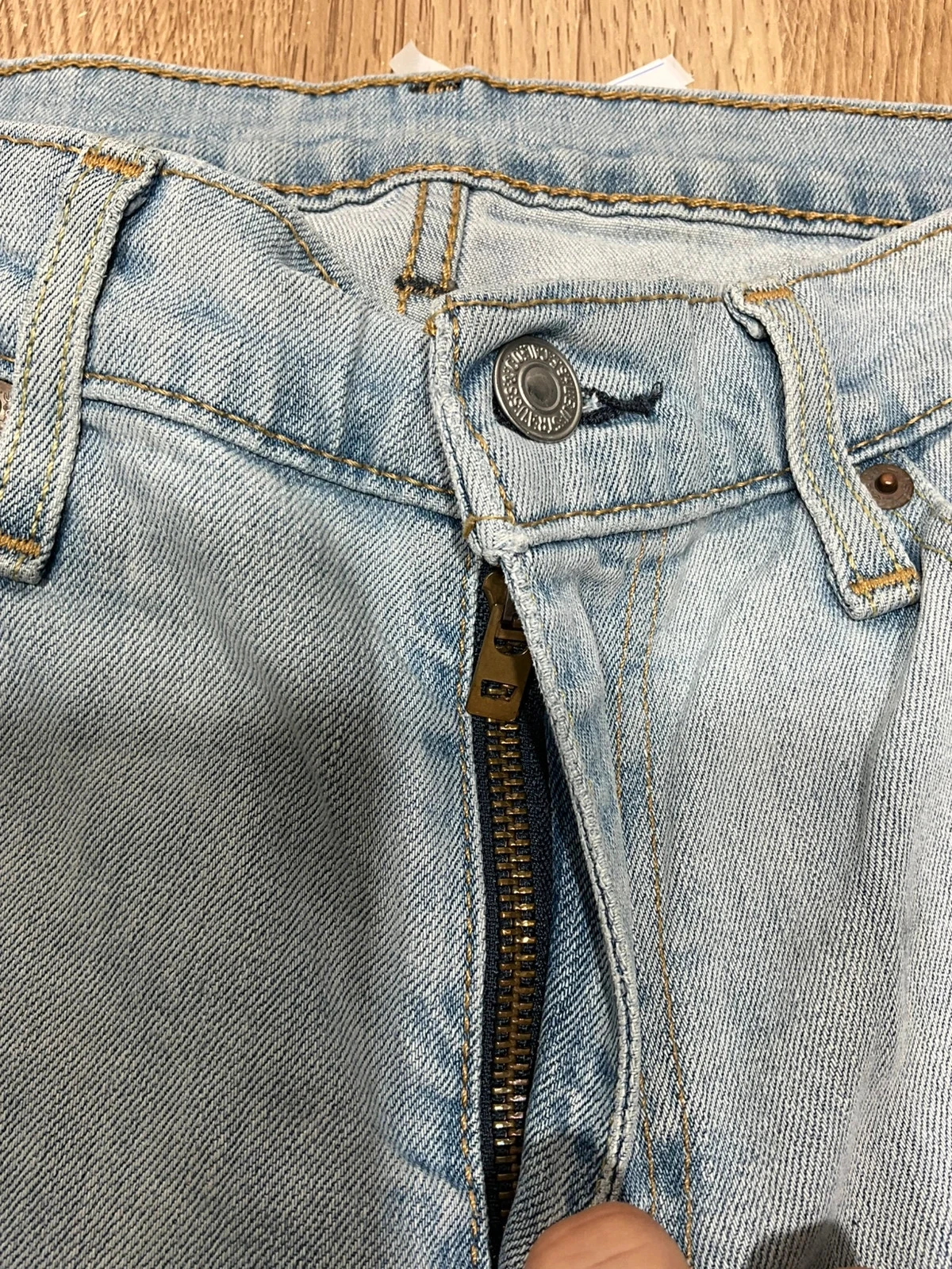 Jean Levi’s Homme Slim W32 L30 Vintage 99% Coton Bleu Clair  Lvh 213 – photo 5
